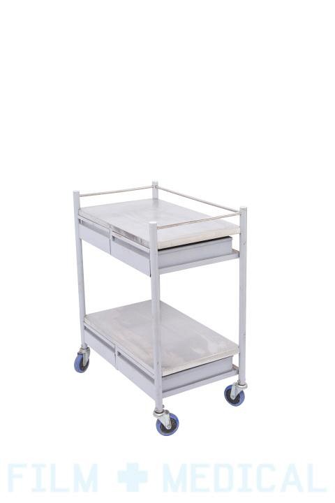 Hospital trolley with drawer